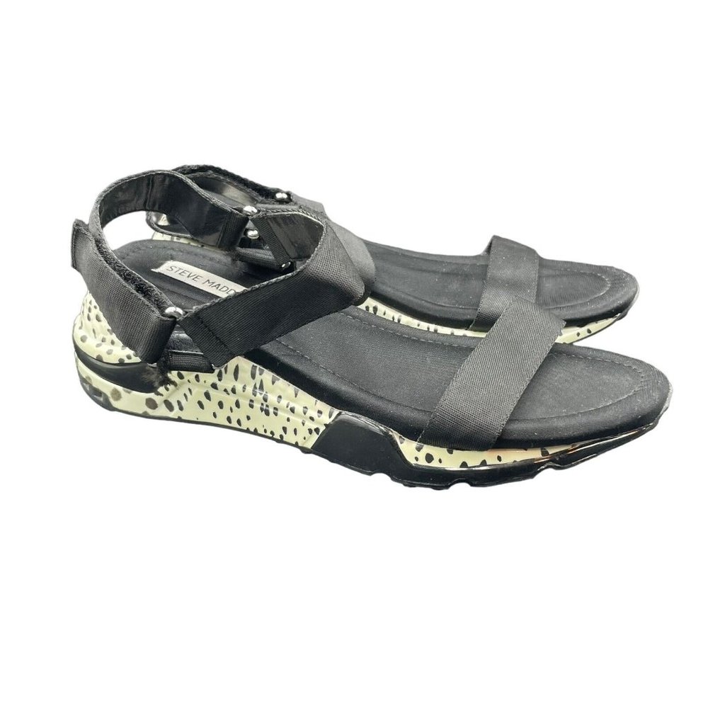 Steve Madden Clementine Sandals Women's 10 M Animal Print Strappy Air Cushioned